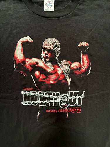 WWF NO WAY OUT Hulk Hogan PPV T-Shirt 2003 XL RARE NWO DEBUT Vs Rock New