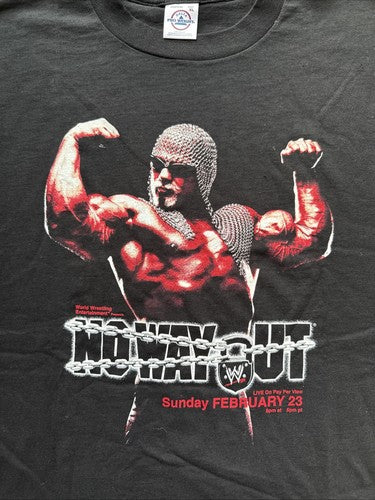 WWF NO WAY OUT Hulk Hogan PPV T-Shirt 2003 XL RARE NWO DEBUT Vs Rock New