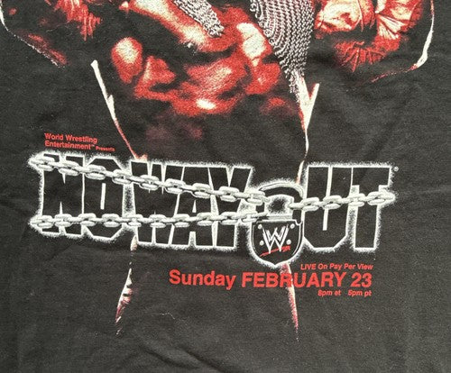 WWF NO WAY OUT Hulk Hogan PPV T-Shirt 2003 XL RARE NWO DEBUT Vs Rock New
