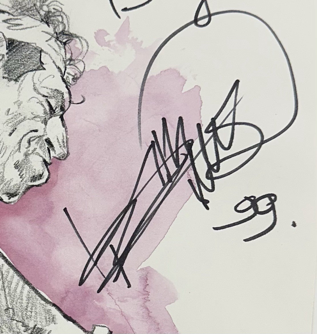 Keith Richards Signed 9x12 Framed Sketch Photo Dig It Auto Rolling Stones JSA