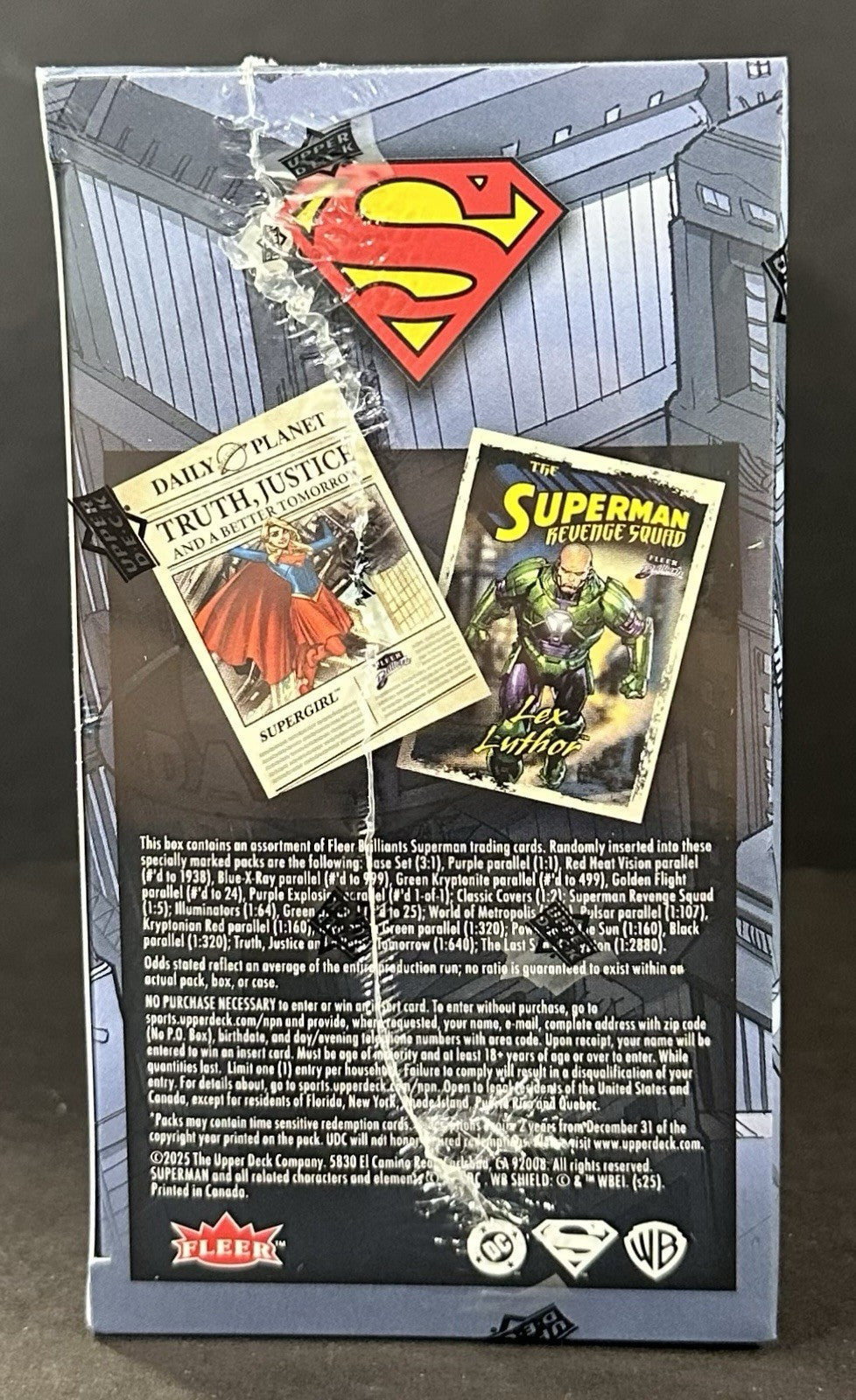 2025 Upper Deck Fleer Brilliants Superman Retail Mega Box New Factory Sealed