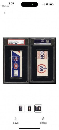 PATRICK ROY NHL DEBUT Ticket STUB 2/23/1985 PSA 2 POP 1 SUPER RARE Canadiens HOF