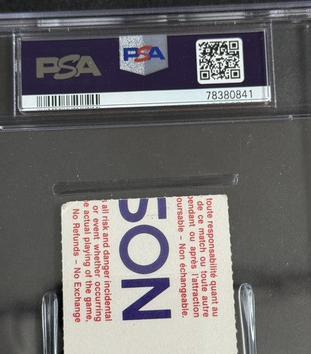 PATRICK ROY NHL DEBUT Ticket STUB 2/23/1985 PSA 2 POP 1 SUPER RARE Canadiens HOF