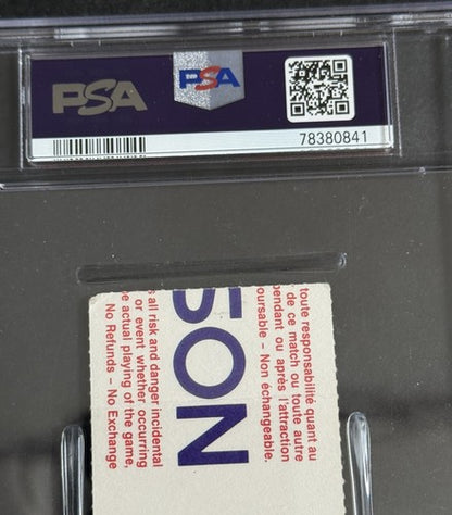 PATRICK ROY NHL DEBUT Ticket STUB 2/23/1985 PSA 2 POP 1 SUPER RARE Canadiens HOF
