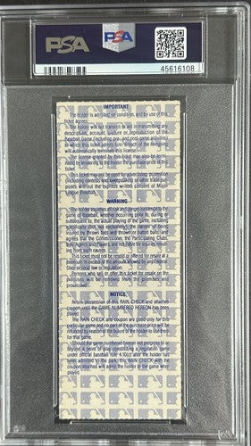 PATRICK ROY NHL DEBUT Ticket STUB 2/23/1985 PSA 2 POP 1 SUPER RARE Canadiens HOF
