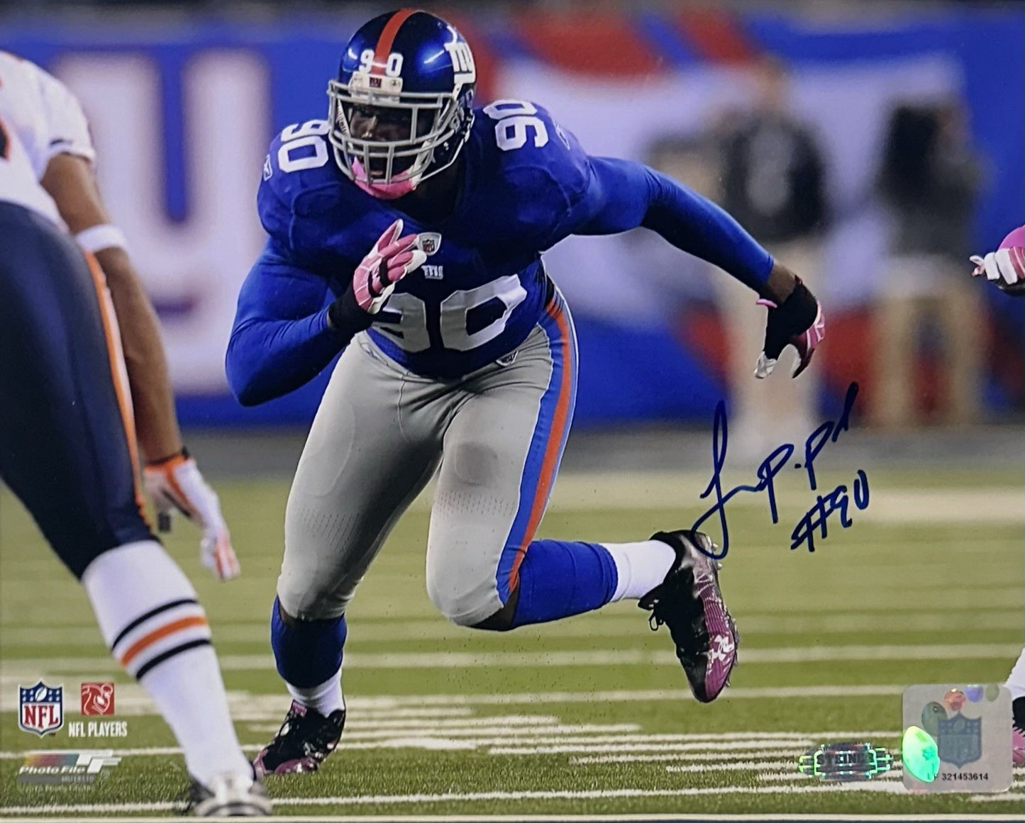 Jason Pierre Paul Signed 8x10 Framed Photo New York Giants #90 Autograph Steiner
