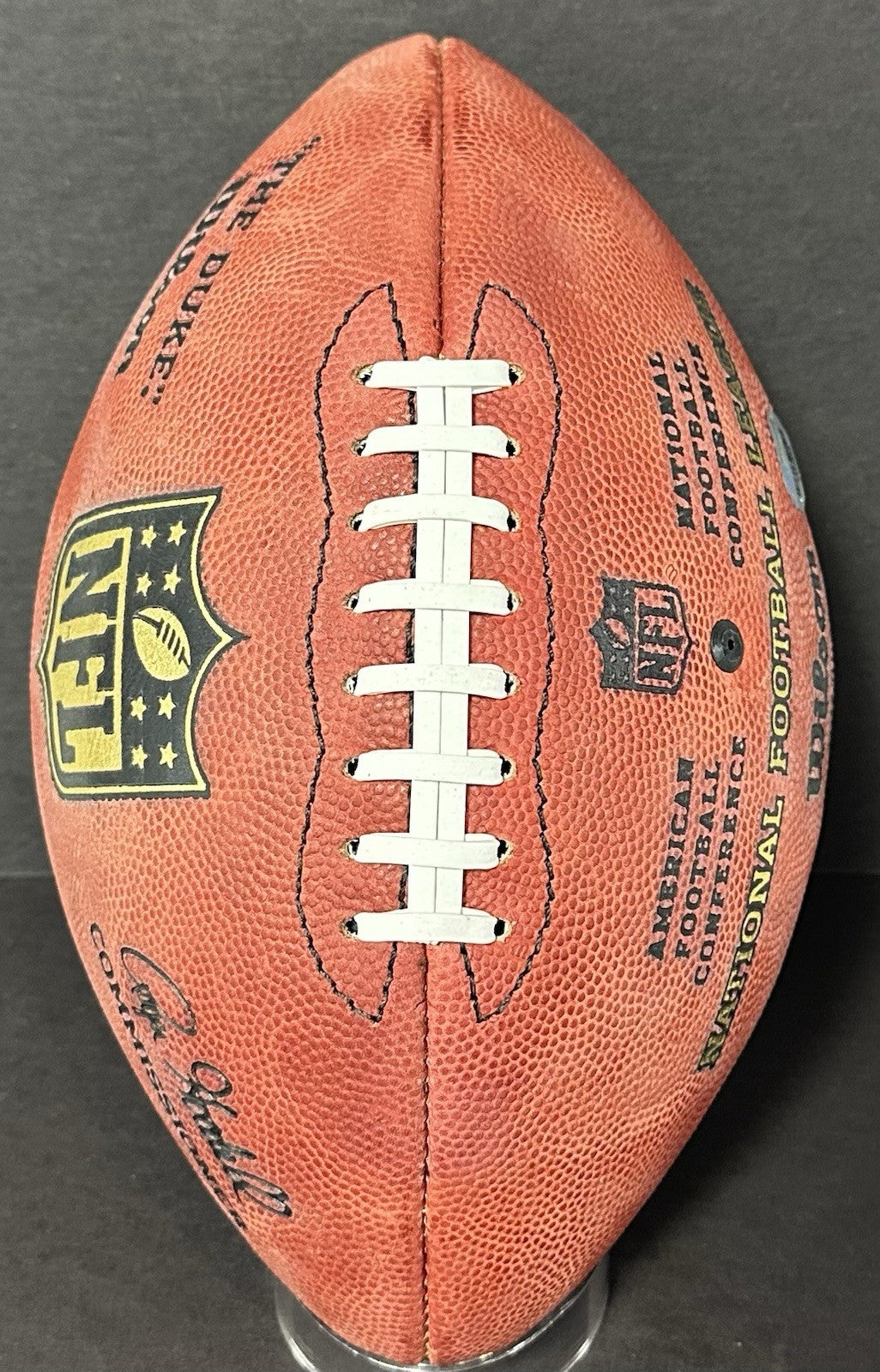 Jerry Rice Signed Wilson Pro Duke Football SF 49ers HOF 2010 Auto Fanatics COA