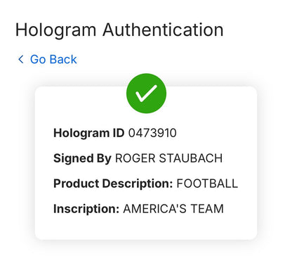 Roger Staubach Signed Wilson Duke Football Cowboys Americas Team Auto Fanatics