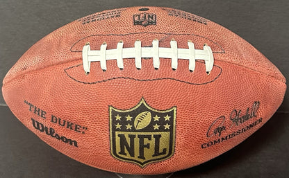 Roger Staubach Signed Wilson Duke Football Cowboys Americas Team Auto Fanatics