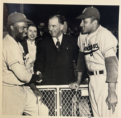 Happy Chandler Newcombe Signed 8x10 Framed Photo Jackie Robinson Dodgers Auto