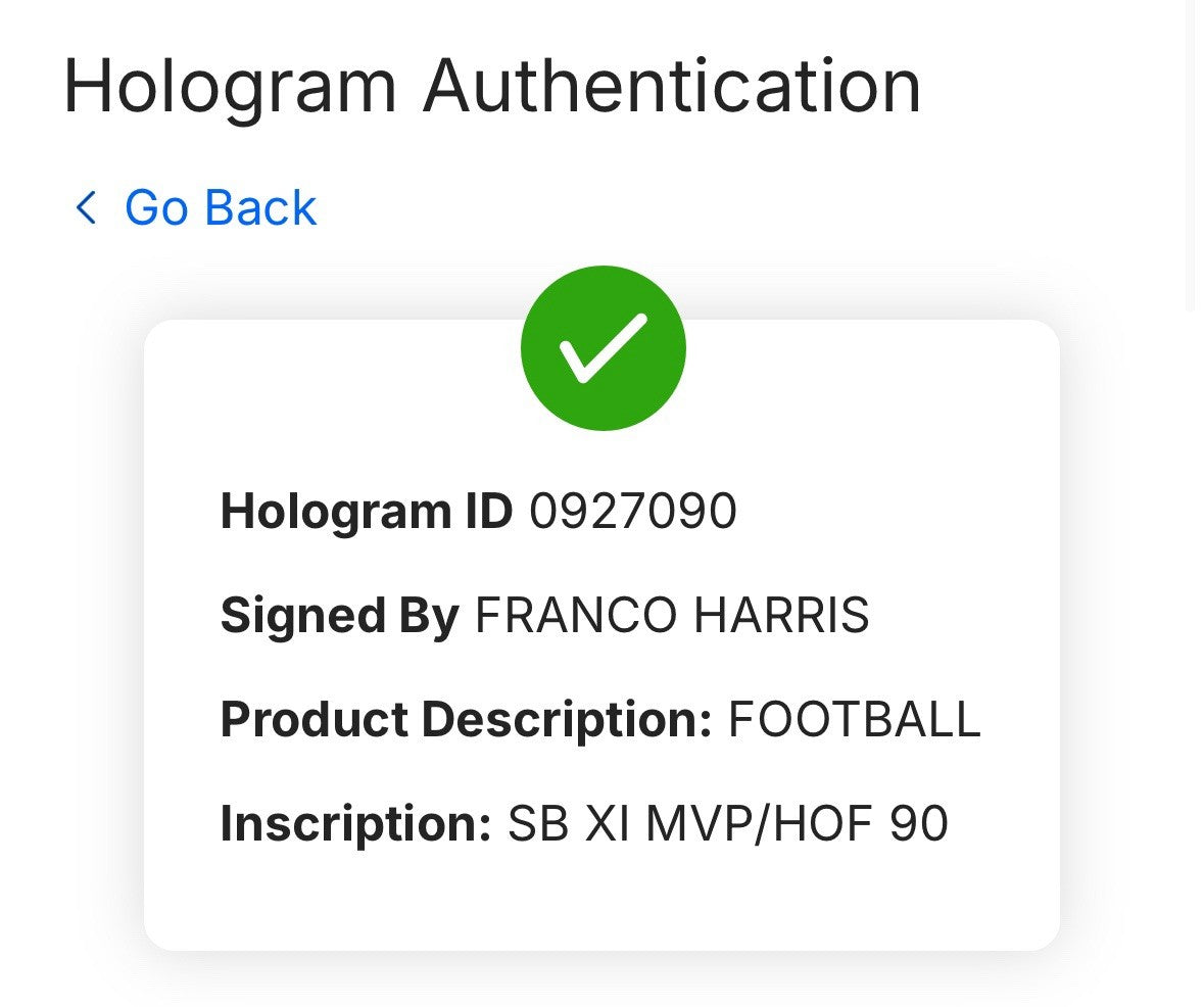Franco Harris Signed Wilson Duke Football Steelers SB MVP HOF 90 Auto Fanatics