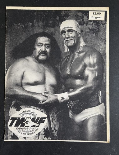 Vintage 1995 TWWF Wrestling Program Hulk Hogan Cover Signed Kid Flash Sean Foley
