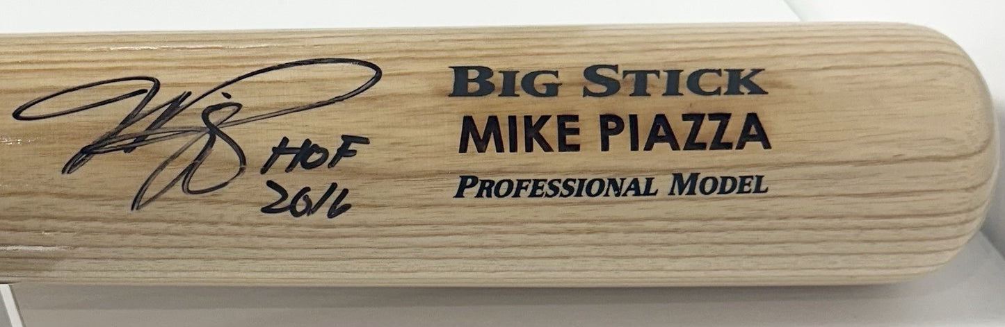 Mike Piazza Signed Rawlings Pro Game Model Bat Mets HOF 2016 Auto Fanatics COA