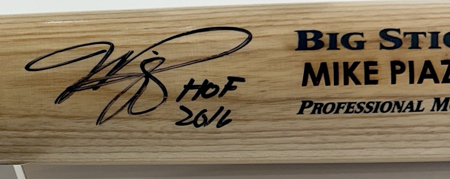 Mike Piazza Signed Rawlings Pro Game Model Bat Mets HOF 2016 Auto Fanatics COA