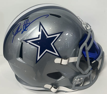 Deion Sanders Signed Dallas Cowboys Speed FS Helmet Visor Autograph BAS COA