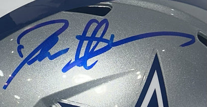 Deion Sanders Signed Dallas Cowboys Speed FS Helmet Visor Autograph BAS COA