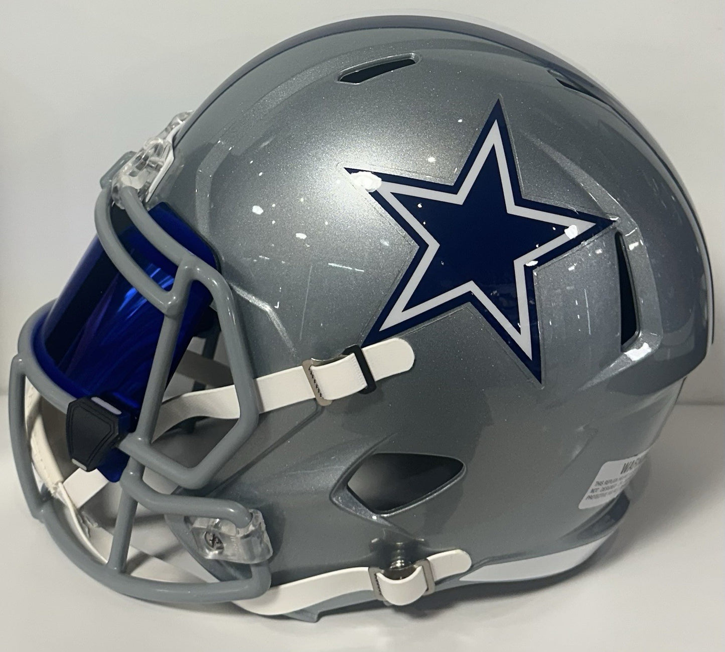 Deion Sanders Signed Dallas Cowboys Speed FS Helmet Visor Autograph BAS COA