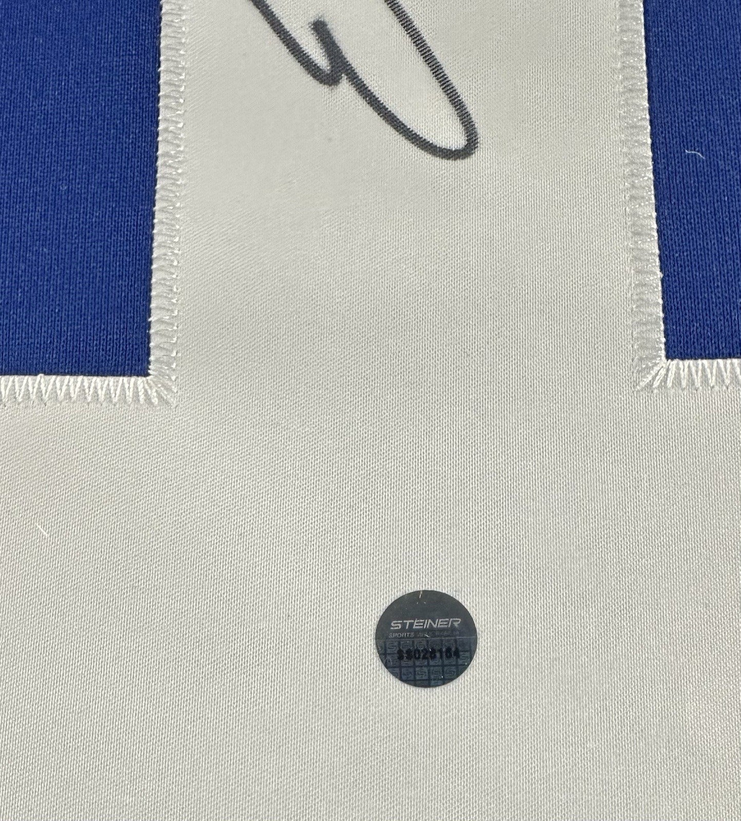Eli Manning Signed Framed NY Giants Nike Blue Twill Jersey Autograph Steiner COA