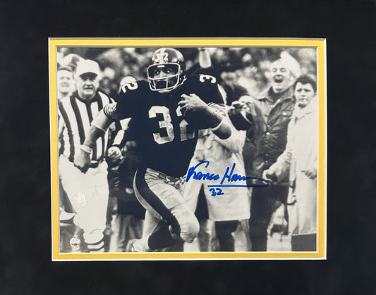 Franco Harris Signed 8x10 Framed Immaculate Reception Photo Auto Steiner COA HOF