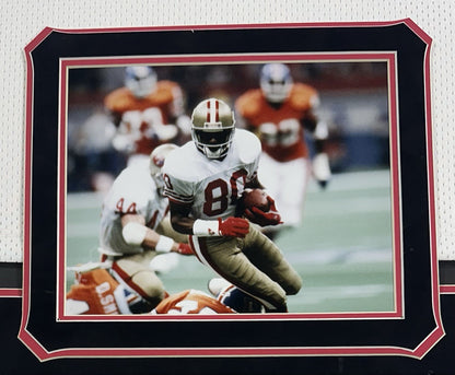 Jerry Rice Signed SF 49ers Framed Authentic M+Ness 1994 Jersey Auto Steiner HOF