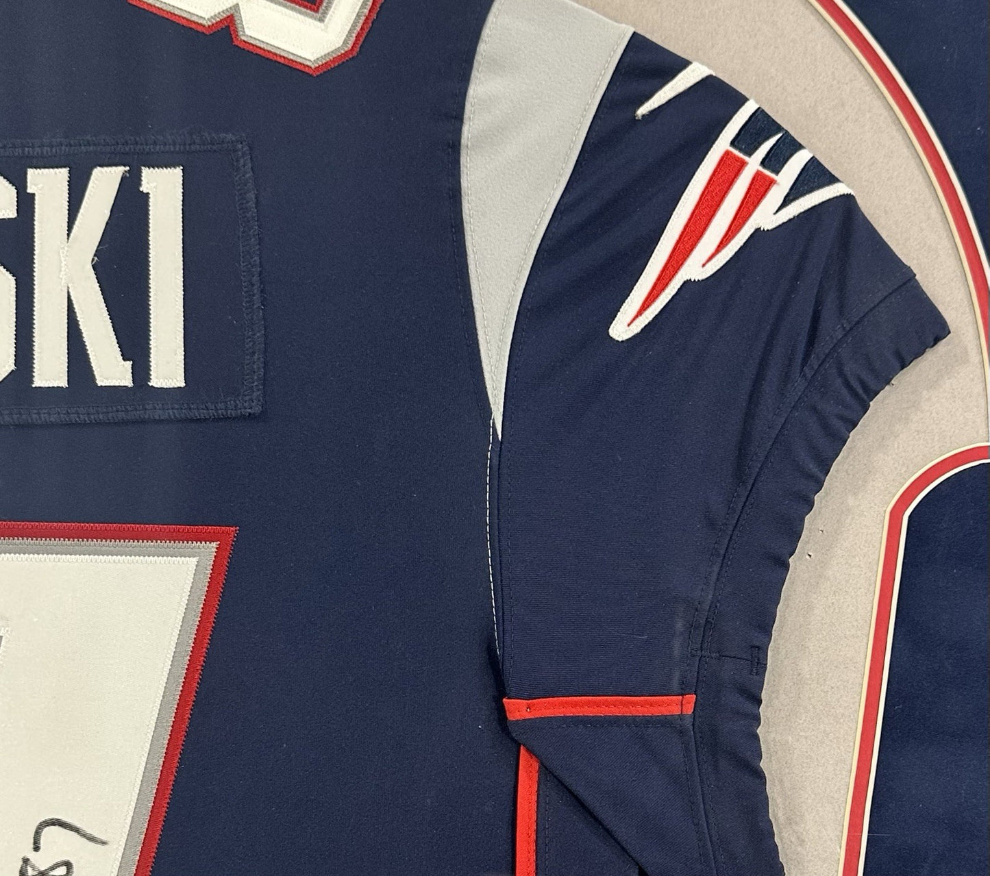 Rob Gronkowski Signed Framed Nike Authentic NE Patriots Jersey Auto Steiner COA