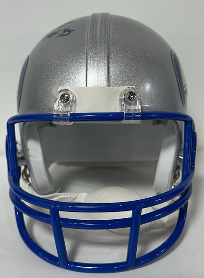 Steve Largent Signed Seahawks Throwback Mini Helmet HOF 95 Autograph Steiner COA