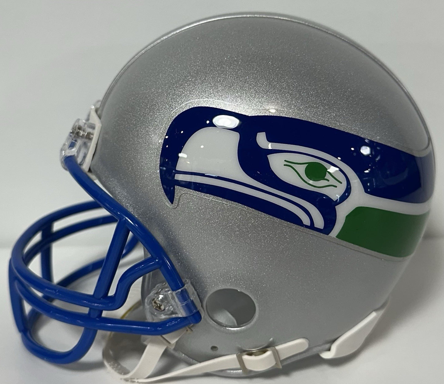 Steve Largent Signed Seahawks Throwback Mini Helmet HOF 95 Autograph Steiner COA