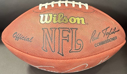 Larry Csonka Signed Wilson Pro NFL Football Dolphins 1972 17-0 Auto Fanatics HOF
