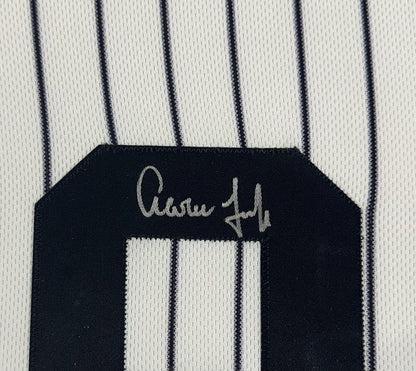 Aaron Judge Signed Framed Jersey Yankees /99 Judgement All Rise Auto Fanatics