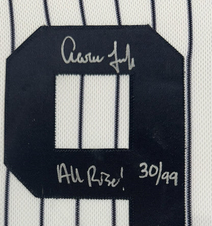 Aaron Judge Signed Framed Jersey Yankees /99 Judgement All Rise Auto Fanatics