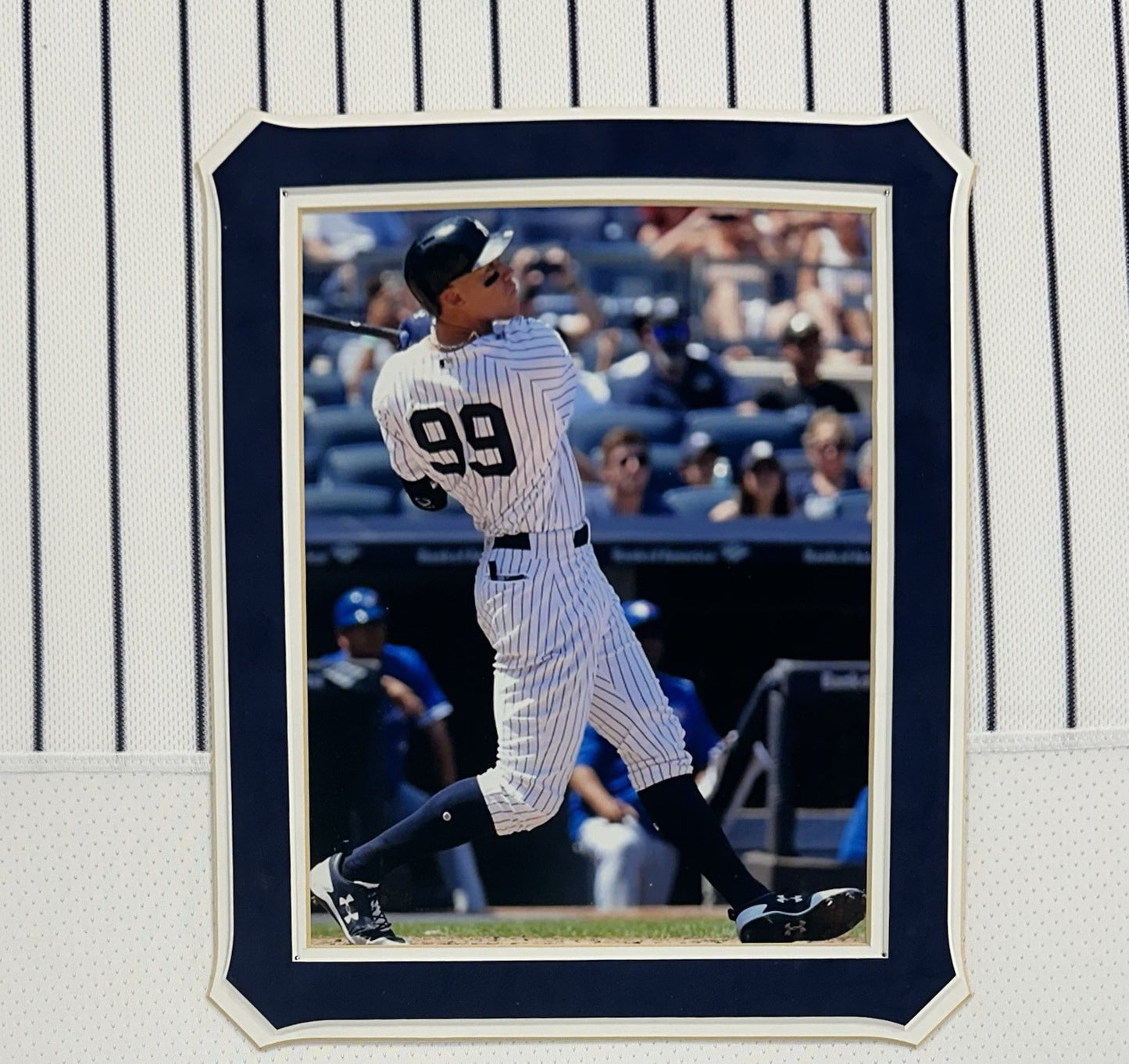 Aaron Judge Signed Framed Jersey Yankees /99 Judgement All Rise Auto Fanatics