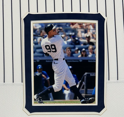 Aaron Judge Signed Framed Jersey Yankees /99 Judgement All Rise Auto Fanatics