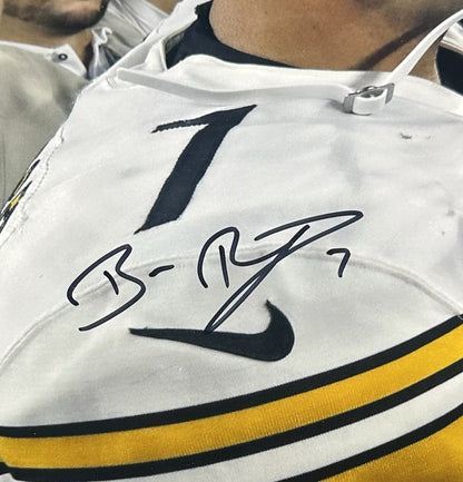 Tom Brady Ben Roethlisberger Signed 16x20 Framed Photo Auto Patriots Fanatics