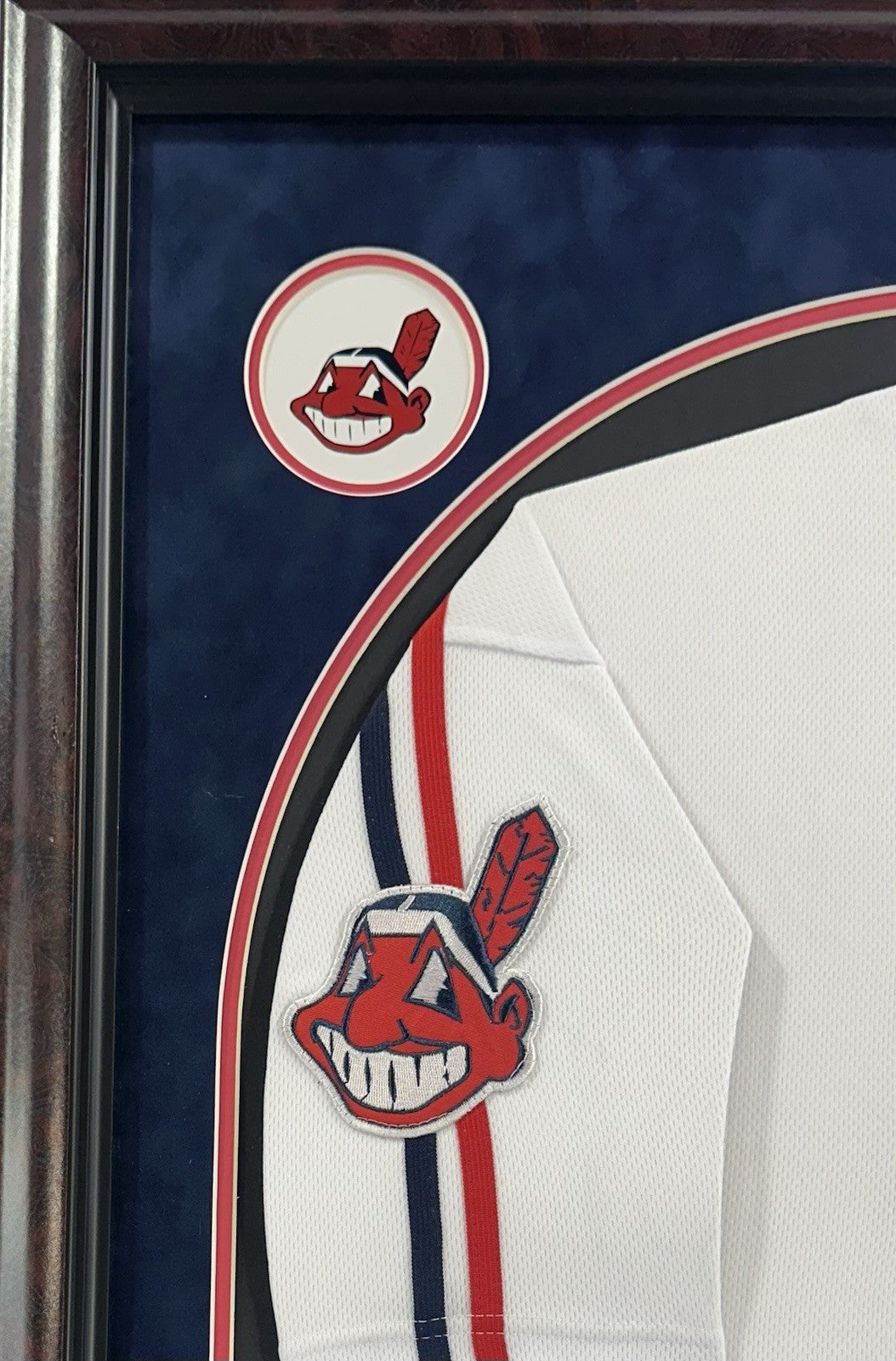 Corbin Bernsen Signed Framed Indians Jersey Major League Dorn Insc Auto Steiner