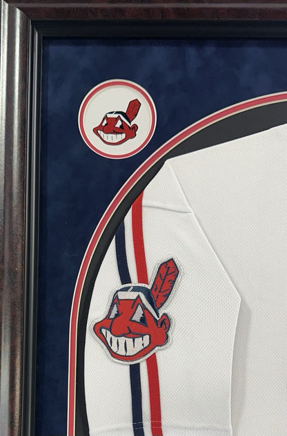 Corbin Bernsen Signed Framed Indians Jersey Major League Dorn Insc Auto Steiner