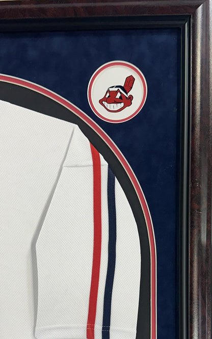 Corbin Bernsen Signed Framed Indians Jersey Major League Dorn Insc Auto Steiner