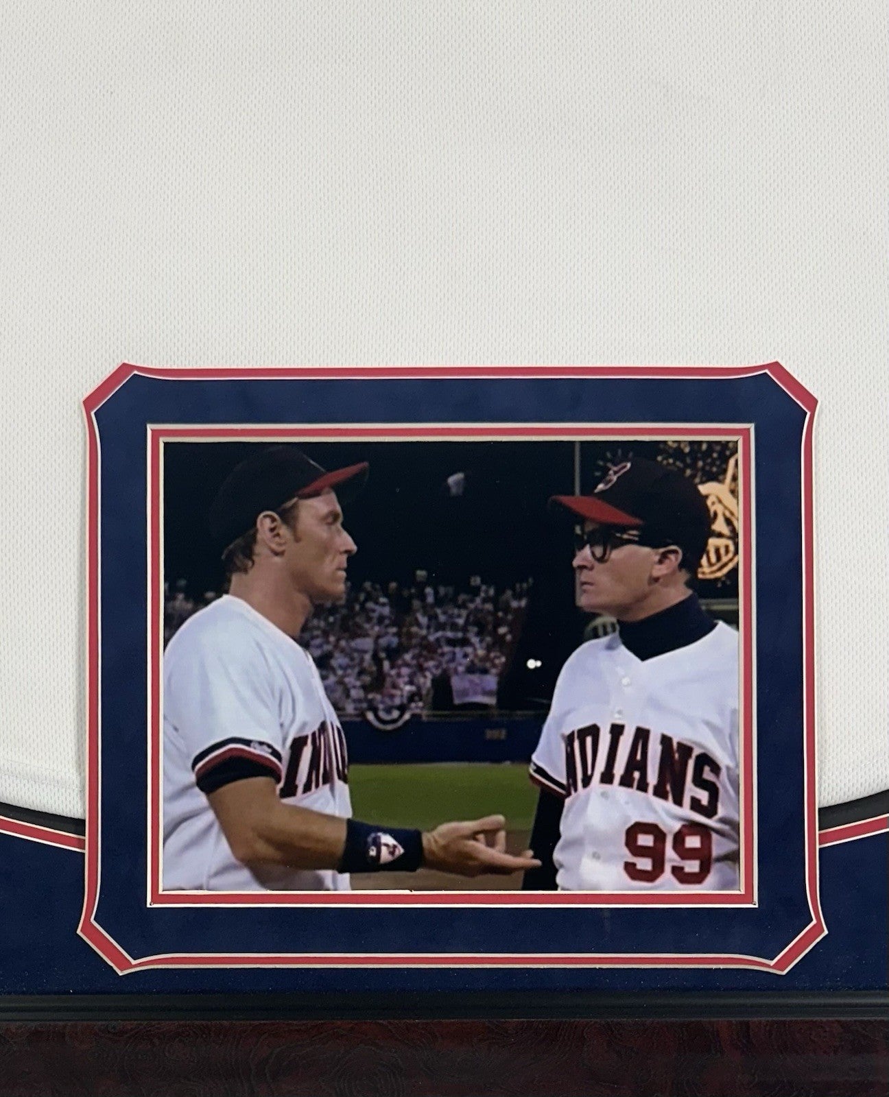 Corbin Bernsen Signed Framed Indians Jersey Major League Dorn Insc Auto Steiner