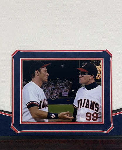 Corbin Bernsen Signed Framed Indians Jersey Major League Dorn Insc Auto Steiner