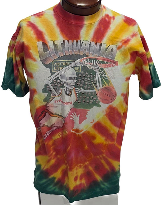 Grateful Dead Original 1992 Olympic Lithuania Tie Dye T-Shirt Vintage Size L