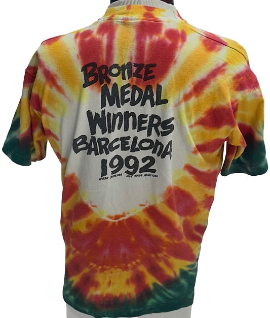 Grateful Dead Original 1992 Olympic Lithuania Tie Dye T-Shirt Vintage Size L