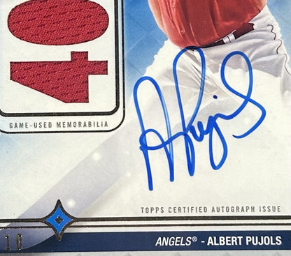 2023 Topps Luminaries Home Run Kings Albert Pujols Mt Auto Relic /10 HOF Sealed