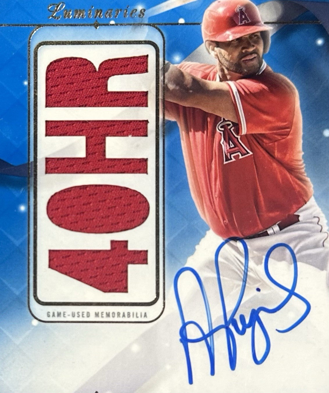 2023 Topps Luminaries Home Run Kings Albert Pujols Mt Auto Relic /10 HOF Sealed