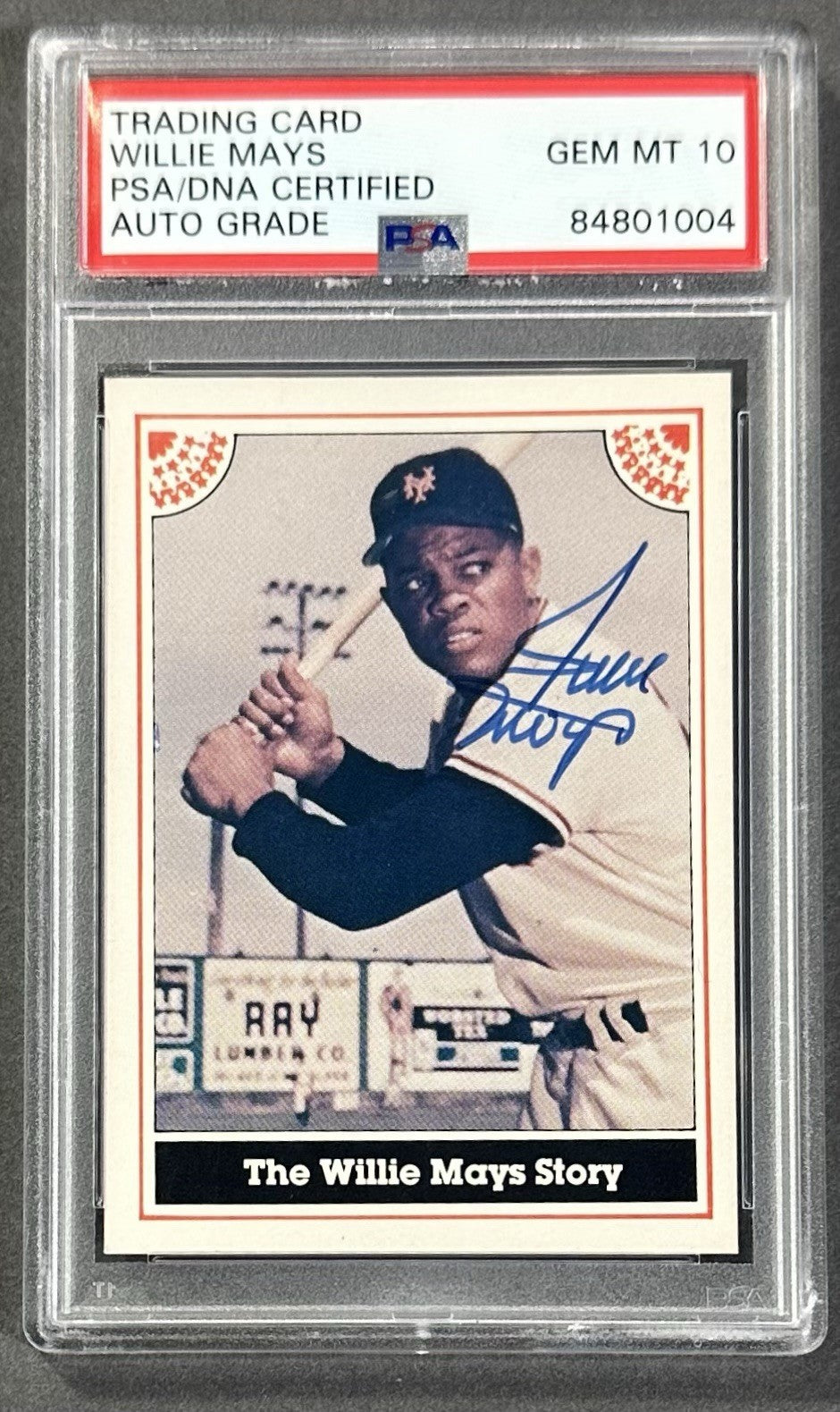 Willie Mays Signed 1983 ASA The Willie Mays Story LE PSA 10 Auto Gem Mint HOF