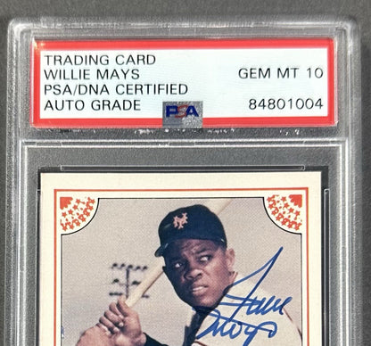 Willie Mays Signed 1983 ASA The Willie Mays Story LE PSA 10 Auto Gem Mint HOF