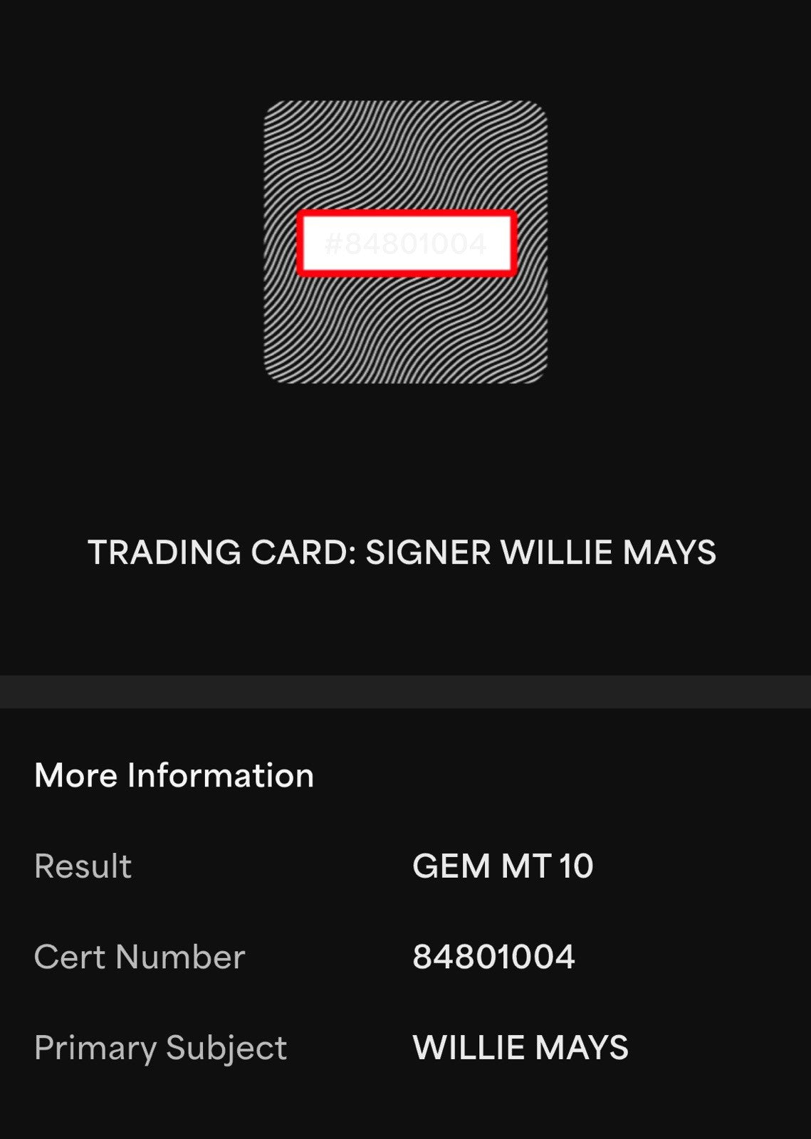 Willie Mays Signed 1983 ASA The Willie Mays Story LE PSA 10 Auto Gem Mint HOF