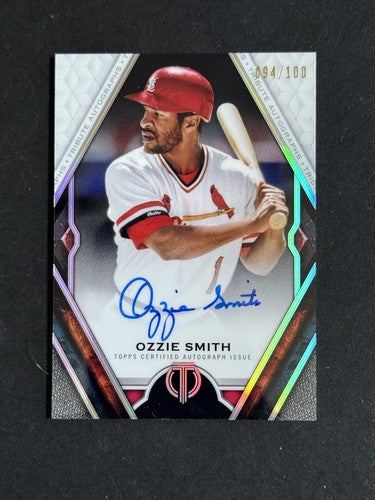 2021 Topps Tribute OZZIE SMITH #TA-OS Mint  Auto /100 Cardinals HOF The wizard