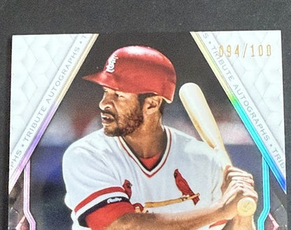 2021 Topps Tribute OZZIE SMITH #TA-OS Mint  Auto /100 Cardinals HOF The wizard