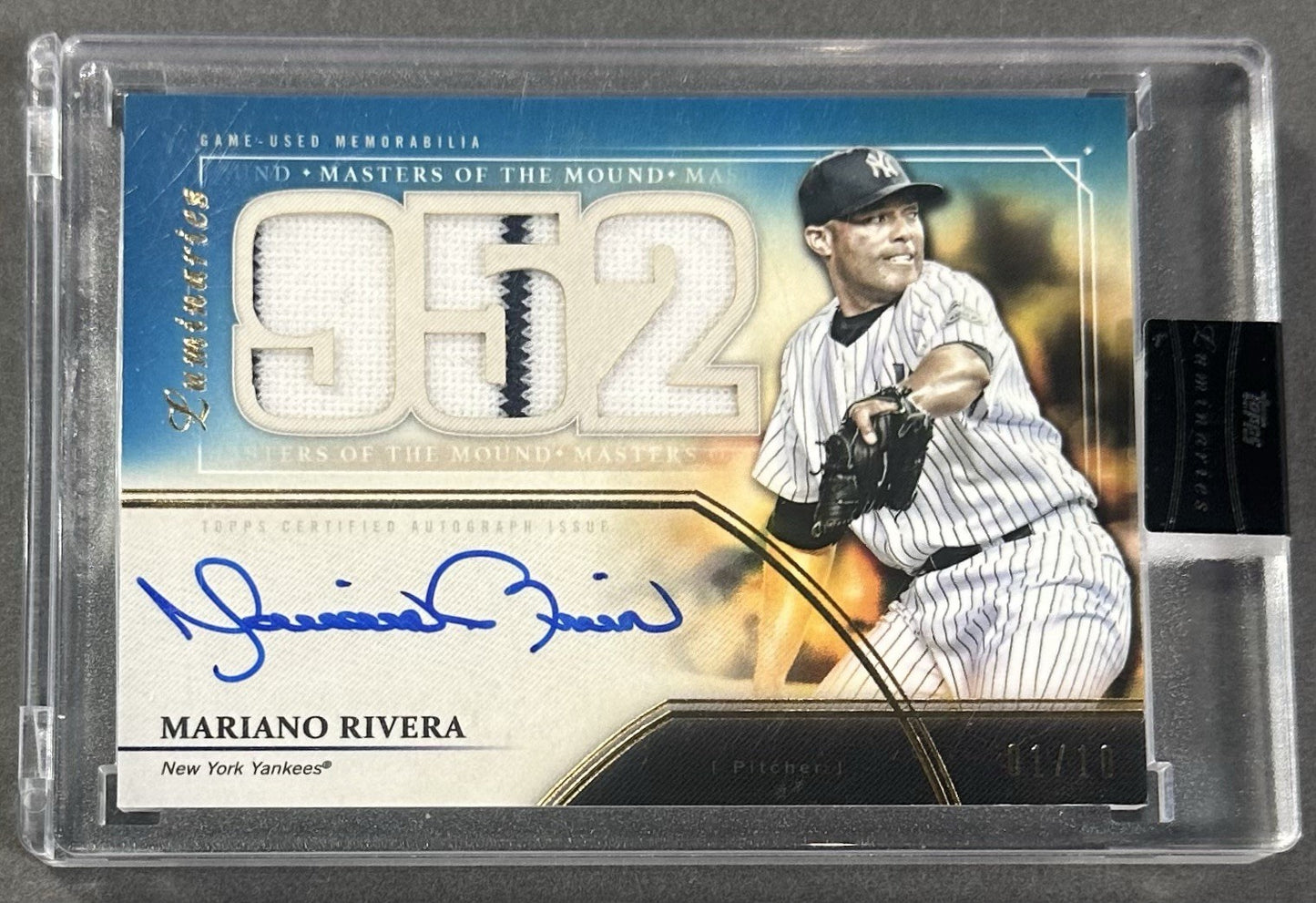 2020 Topps Luminaries Masters of Mound Mariano Rivera Auto Relic 1/10 Sealed HOF