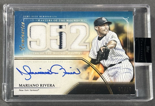 2020 Topps Luminaries Masters of Mound Mariano Rivera Auto Relic 1/10 Sealed HOF