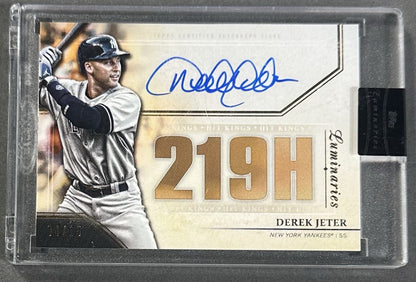 2020 Topps Luminaries Hit Kings Derek Jeter Mint Auto /15 NY Yankees Sealed HOF